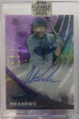 Austin Meadows [Purple] #TEK-AM Baseball Cards 2022 Topps Clearly Authentic Tek Autographs Prices