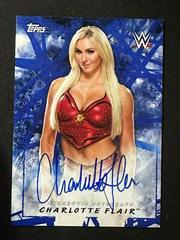 Charlotte Flair [Blue Autograph] #24 Wrestling Cards 2018 Topps WWE Prices