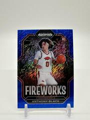 Anthony Black [Blue Shimmer] #10 Basketball Cards 2023 Panini Prizm Draft Picks Fireworks Prices