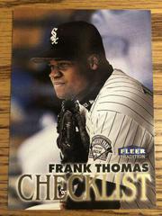 Frank Thomas [Checklist] #350 Baseball Cards 1998 Fleer Prices