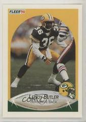 LeRoy Butler Football Cards 1990 Fleer Update Prices
