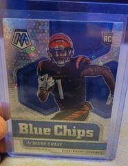 Ja'Marr Chase [No Huddle Silver] #7 Football Cards 2021 Panini Mosaic Blue Chips Prices