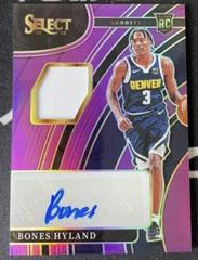 Bones Hyland [Purple Pulsar] Basketball Cards 2021 Panini Select Rookie Signatures Prices