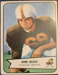 John Bauer Football Cards 1954 Bowman Prices