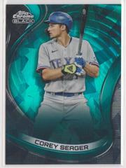 Corey Seager [Green Atomic] Baseball Cards 2022 Topps Chrome Black Prices