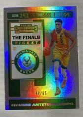 Giannis Antetokounmpo [The Finals Ticket] Basketball Cards 2019 Panini Contenders Prices
