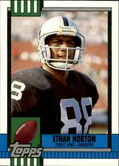 Ethan Horton #80T Football Cards 1990 Topps Traded Prices