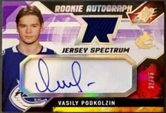 Vasily Podkolzin [Spectrum] #VP Hockey Cards 2021 SPx Rookie Auto Jersey Prices