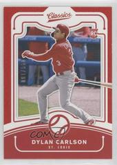 Dylan Carlson [Red] Baseball Cards 2021 Panini Chronicles Classics Prices