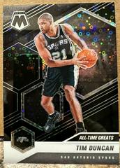 Tim Duncan [Fast Break Black] #289 Basketball Cards 2020 Panini Mosaic Prices