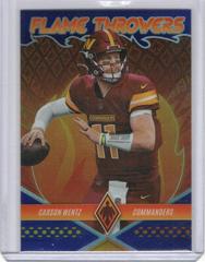 Carson Wentz [Blue] #FT-16 Football Cards 2022 Panini Phoenix Flame Throwers Prices