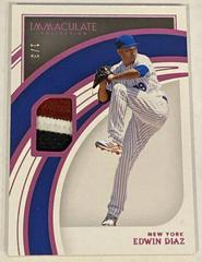Edwin Diaz [Pink] #16 Baseball Cards 2022 Panini Immaculate Prices