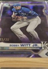 Bobby Witt Jr. [Purple] #BCP-193 Baseball Cards 2021 Bowman Chrome Sapphire Prospects Prices