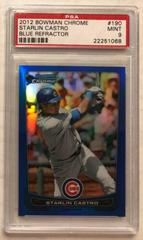 Starlin Castro [Blue Refractor] #190 Baseball Cards 2012 Bowman Chrome Prices