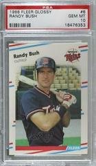 Randy Bush #6 Baseball Cards 1988 Fleer Glossy Prices