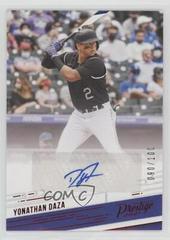 Yonathan Daza [Red] #PR-YD Baseball Cards 2021 Panini Chronicles Prestige Autographs Prices