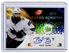 Brent Burns [Gold] Hockey Cards 2021 SPx Signatures Prices