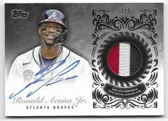 Ronald Acuna Jr. [Red] #TRAP-RA Baseball Cards 2022 Topps Update Reverence Autograph Patch Prices