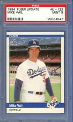 Mike Vail #U-122 Baseball Cards 1984 Fleer Update Prices