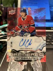 Cole Caufield [Autograph] #IPA-CC Hockey Cards 2021 Upper Deck Ice Premieres Prices