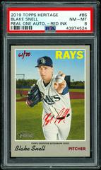 Blake Snell [Red Ink] #BS Baseball Cards 2019 Topps Heritage Real One Autographs Prices
