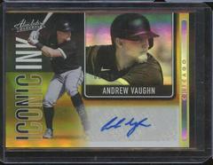 Andrew Vaughn [Spectrum Gold] #II-AV Baseball Cards 2022 Panini Absolute Iconic Ink Autographs Prices
