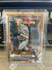 Landon Marceaux [Gold] #BDC-115 Baseball Cards 2021 Bowman Draft Sapphire Prices