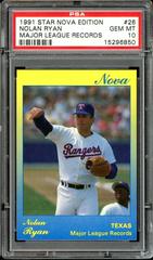 Nolan Ryan [Major League Records] #26 Baseball Cards 1991 Star Nova Edition Prices