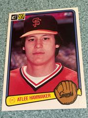Atlee Hammaker #298 Baseball Cards 1983 Donruss Prices