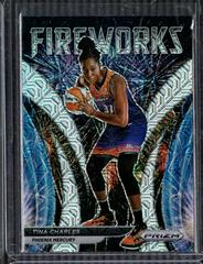 Tina Charles [Mojo] Basketball Cards 2022 Panini Prizm WNBA Fireworks Prices