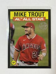 Mike Trout [Black] #86B-1 Baseball Cards 2021 Topps 1986 35th Anniversary Prices