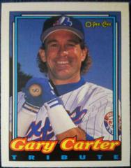 Gary Carter [Tribute] #45 Baseball Cards 1992 O Pee Chee Prices
