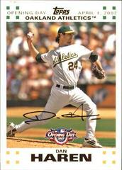 Dan Haren #123 Baseball Cards 2007 Topps Opening Day Prices