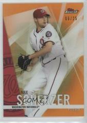 Max Scherzer [Orange Refractor] #9 Baseball Cards 2017 Topps Finest Prices