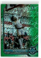Mikey Williams [Chrome Green Shimmer Refractor] Basketball Cards 2021 Bowman University Prices