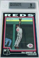 Ken Griffey Jr. [Black Refractor] Baseball Cards 2004 Topps Chrome Prices