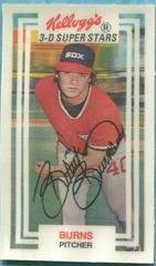 Britt Burns Baseball Cards 1983 Kellogg's Prices