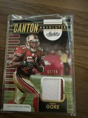 Frank Gore [Gold] #CA-8 Football Cards 2023 Panini Absolute Canton Prices