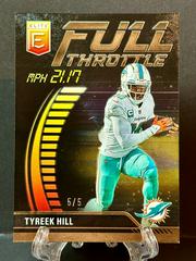 Tyreek Hill [Gold] #FT-TH Football Cards 2023 Panini Donruss Elite Full Throttle Prices