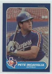 Pete Incaviglia #U-53 Baseball Cards 1986 Fleer Update Prices