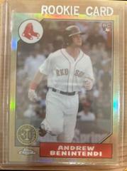 Andrew Benintendi [Orange Refractor] #87T-25 Baseball Cards 2017 Topps Chrome 1987 Prices