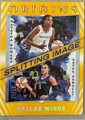 Satou Sabally, Natasha Howard [Gold] #15 Basketball Cards 2023 Panini Origins WNBA Splitting Image Prices