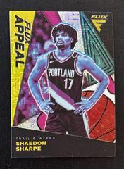 Shaedon Sharpe [Silver Mojo] #8 Basketball Cards 2022 Panini Flux Appeal Prices