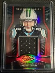 Christian McCaffrey [Mirror Red] Football Cards 2017 Panini Certified New Generation Jersey Prices