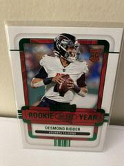 Desmond Ridder [Emerald] #ROY-DRI Football Cards 2022 Panini Contenders Rookie of the Year Prices