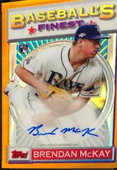 Brendan McKay [Orange Refractor] #BM Baseball Cards 2020 Topps Finest Flashbacks Autographs Prices