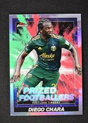 Diego Chara [Red] Soccer Cards 2022 Finest MLS Prized Footballers Prices