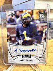 Ambry Thomas #BA-AT1 Football Cards 2021 Leaf Draft Autograph Prices