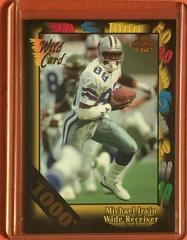 Michael Irvin [1000 Stripe] #95 Football Cards 1991 Wild Card Prices