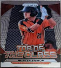 Hunter Bishop [Silver Prizm] #TOC-10 Baseball Cards 2020 Panini Prizm Top of the Class Prices